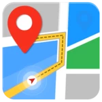 Logo of GPS, Maps, Voice Navigation and Destinations android Application 